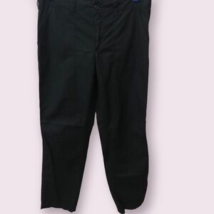 𝅺LAUREN Ralph Lauren Womens Cotton Black Straight Mid Rise Denim Pants Size 6